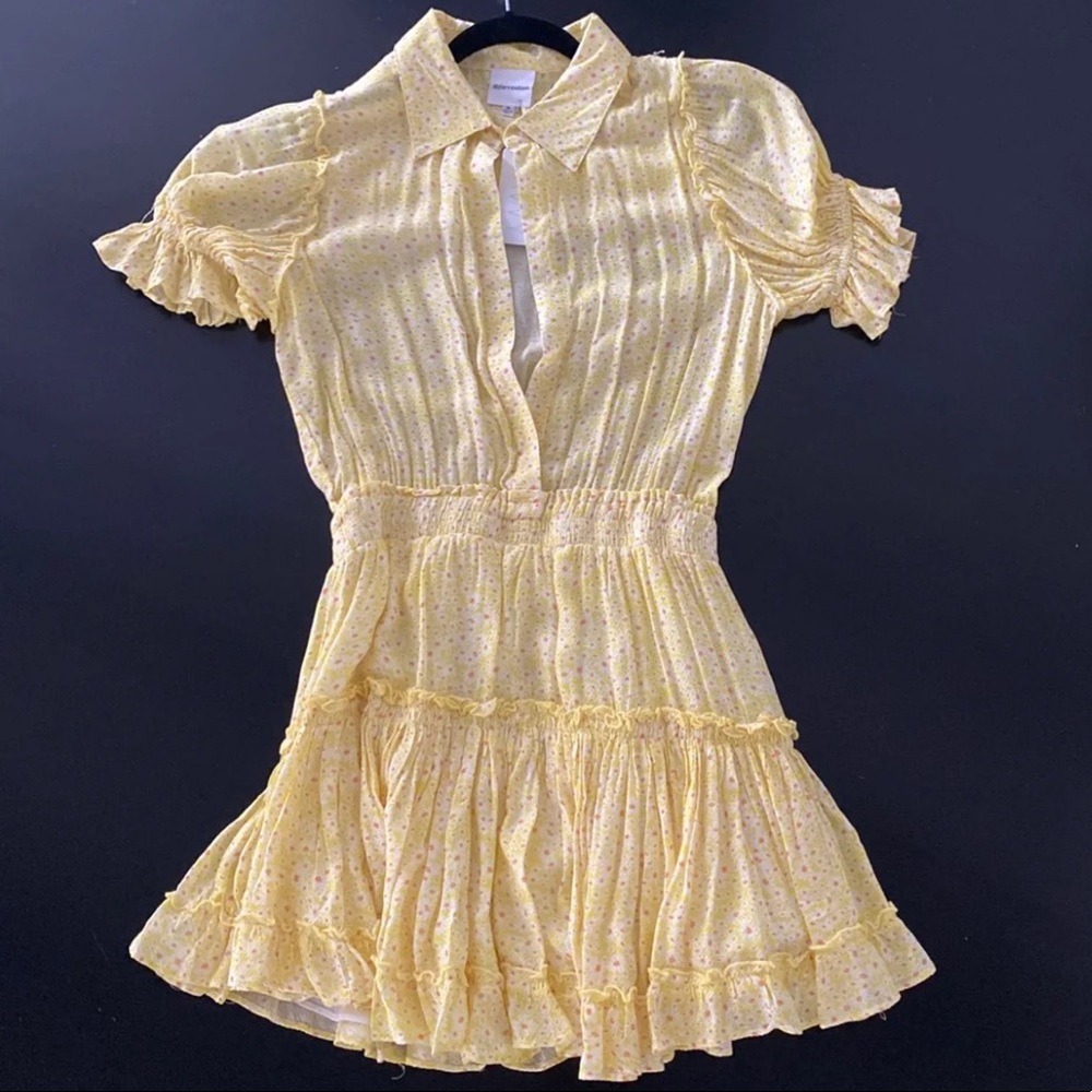Skylar + Madison Yellow Floral Dress - Picture 2 of 5